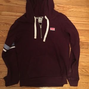 Victoria’s Secret PINK hooded half zip sweatshirt